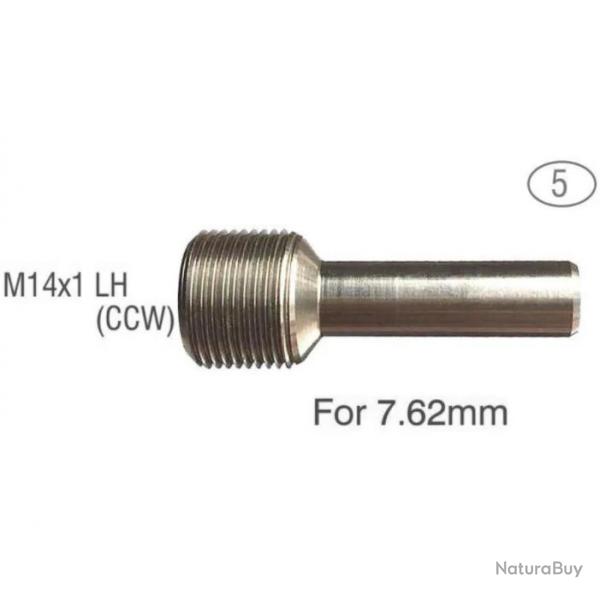 Guide pour matrice de filetage - Modle 5 : M14x1CCW LH pour calibre 7,62