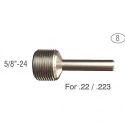 Guide pour matrice de filetage - Modèle 8 : 5/8"-24 pour calibre 22, 22lr, 223