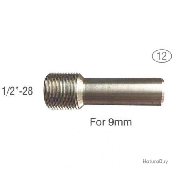 Guide pour matrice de filetage - Modle 12 : 1/2"-28 pour calibre 9mm