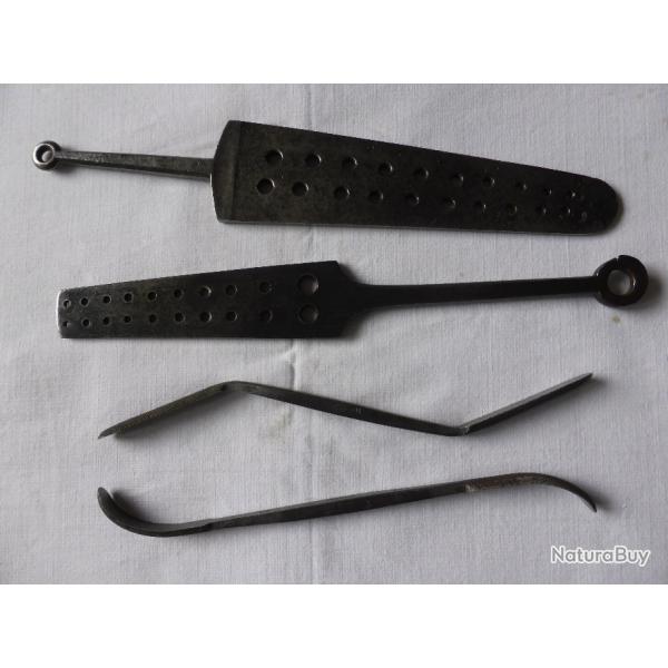 Ancienne Filires  Spatule et Rifloirs d'armurier