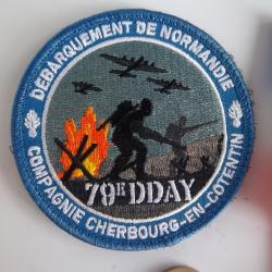 écusson collection militaire 79 ème anniversaire D.Day Cherbourg en Cotentin