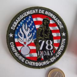 écusson militaire 78 ème D.Day Cherbourg en Cotentin gendarmerie