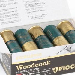 10 cartouche FIOCCHI BECASSE 38 calibre12 38G PB9 Woodcock