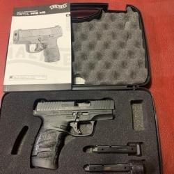 PISTOLET WALTHER PPS M2 POLICE CAL 9X19 AVEC 3 CHARGEURS 6,7,8 COUPS