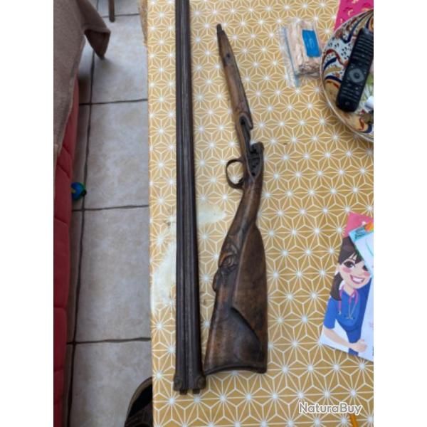 Fusil de chasse merie a chemine pour pices