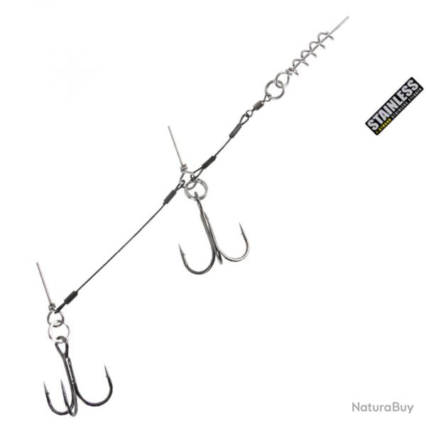 Monture CWC Shallow Stinger Single SS 100 lbs A l'unit n2/0