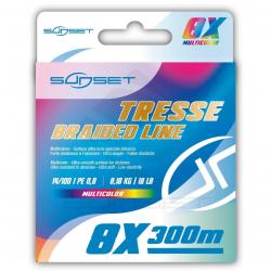 Tresse Sunset 8X RS Competition Multicolor 300m 300m 0,16mm 9,09kg