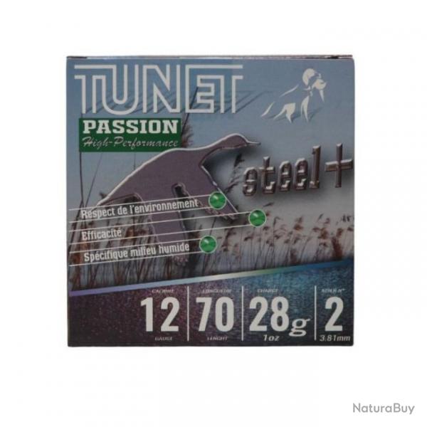 cartouche Passion 28 Hp 12/70 28g  Numro 2 boite de 25 tunet acier FeroZinc