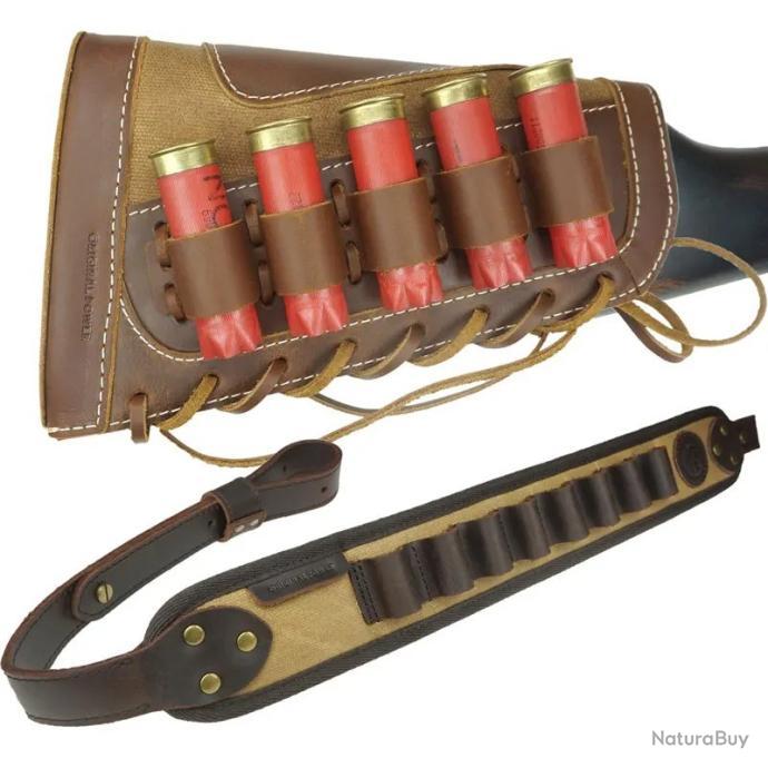 Pochette Tactique Beige 25 Munitions Calibre 12 Ou Cartouches CO2 - NEUVE