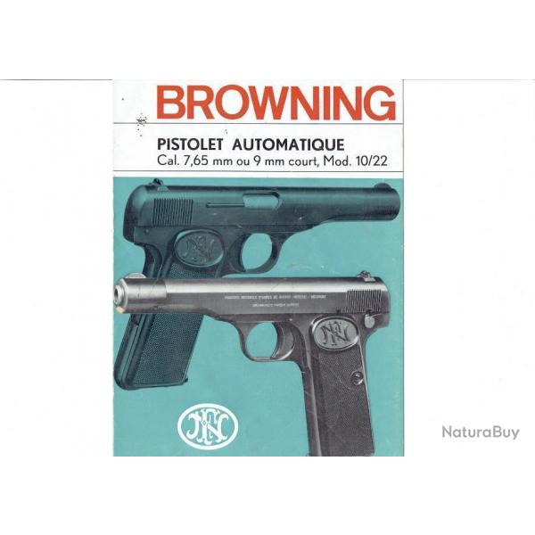 notice BROWNING 10-22 (envoi par mail) - VENDU PAR JEPERCUTE (m2187)