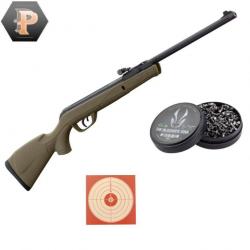 BF24 ! Carabine GAMO Delta Kaki synthétique - 4.5mm - 7,5 joules + plombs + cibles