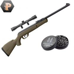 BF24 ! Carabine GAMO Delta Kaki synthétique - 4.5mm - 7,5 joules + plombs + lunette