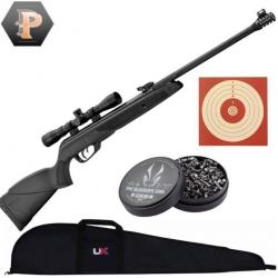 BF24 ! Carabine GAMO Black Bear + 4x32 WR. Cal 4,5 mm + plombs + cibles + fourreau