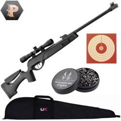 BF24 ! Carabine GAMO Tactical Storm + 4x32 WR. Cal 4,5 mm + plombs + cibles + fourreau