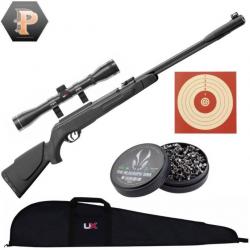 BF24 ! Carabine à plombs Gamo CFX - Cal. 4.5 mm - 19,9 J + plombs + cibles + fourreau + lunette 4X32