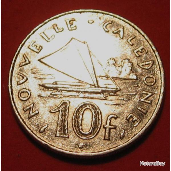 NOUVELLE CALEDONIE   piece de  10 francs 1991  TTB diametre 24 mm