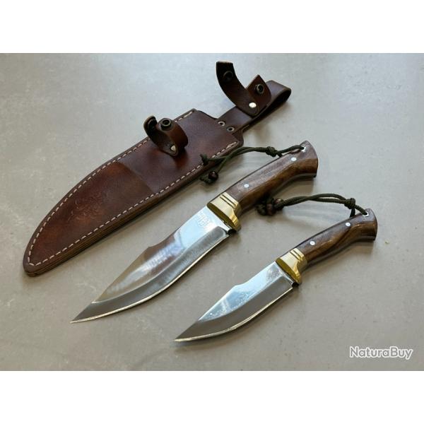 Set de 2 couteau forgs LLF srie chasse