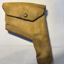 Etui holster britannique modèle 1937, fabrication WW2 daté 1941, appartenu officier anglais.Rare