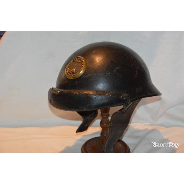 CASQUE MODELE 1936 TYPE BLINDE GENDARMERIE MARITIME-FRENCH NAVY GENDARME HELMET 2WW-TANK