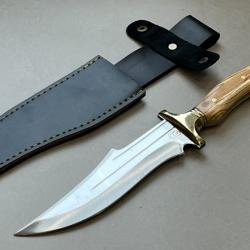 Couteau 30.5cm forgé LLF manche olivier série chasse