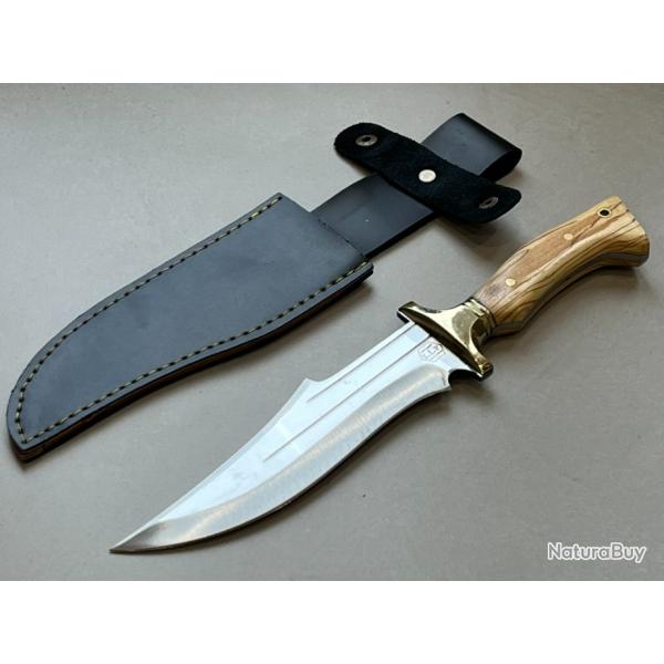 Couteau 30.5cm forg LLF manche olivier srie chasse