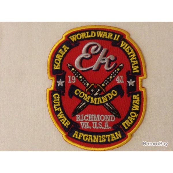 Patch cussons emblme  John EK Commando Knife rouge