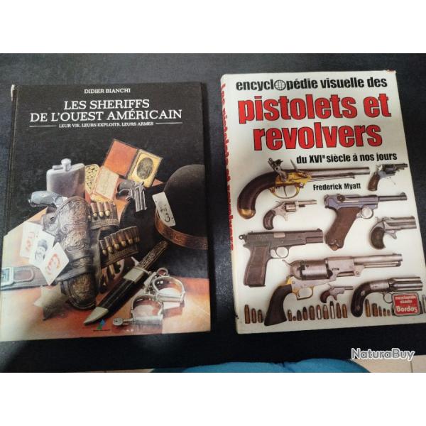 2 livres magnifiques sur les armes et les Sheriffs.