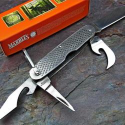 Couteau Marbles GI Utility Knife 4 Tool Ouvre Bouteilles Tournevis Lame Ouvres Boites