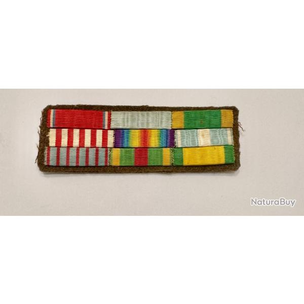 Placard rappels 9 dcorations : 39-45, WW2, Indochine, Algrie Etc, dans son jus. Colonel franais.