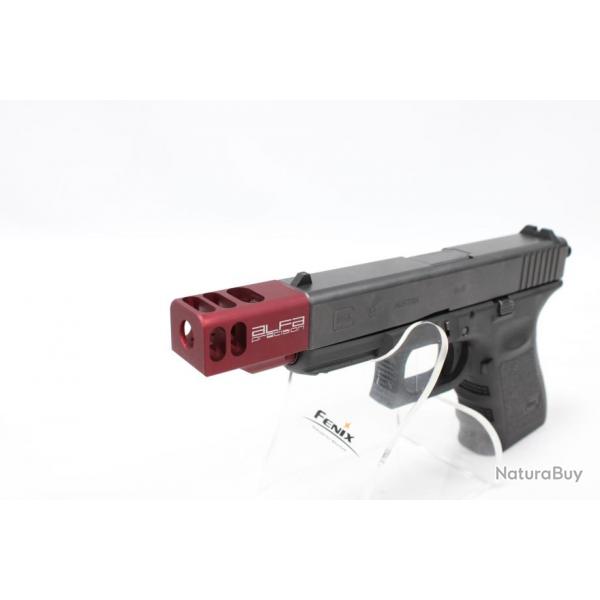 COMPENSATEUR POUR GLOCK ALFA PRECISION 19 Gauche 4 / 5 Rouge