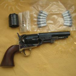 Colt 1851 Sheriff cal 44  Pietta + 1 Barillet cannelé + Cartouches papiers