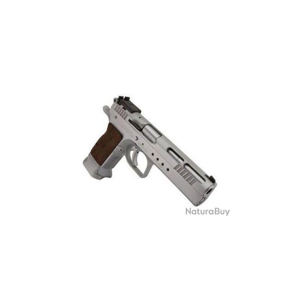 PISTOLET TANFOGLIO LIMITED CUSTOM CHROME CAL. 40SW PUITS ALU