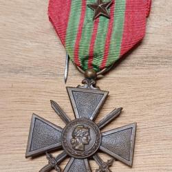 Médaille Croix de Guerre 1939 avec 1 étoile