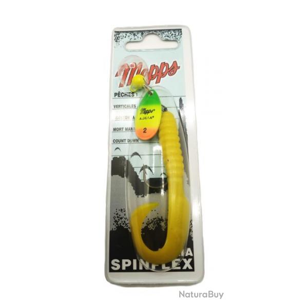 Mepps cuillre spinflex tiger  twist jaune 7