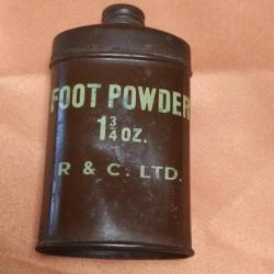 FOOT POWDER, TALC ARMEE ANGLAISE WW2, 39/45