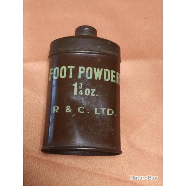 FOOT POWDER, TALC ARMEE ANGLAISE WW2, 39/45