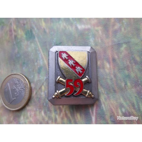insigne militaire 59 me rgiment d'artillerie fabrication Delsart