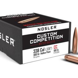 50 Ogives NOSLER Cal.338 300 Gr Hpbt