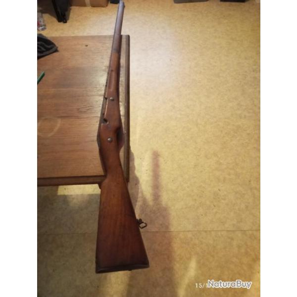 CROSSE DE FUSIL BERTHIER 07/15 ORIGINALE (avec diverses ferrures)