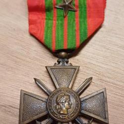 Médaille Croix de Guerre 1939 avec une citation à l'ordre du régiment