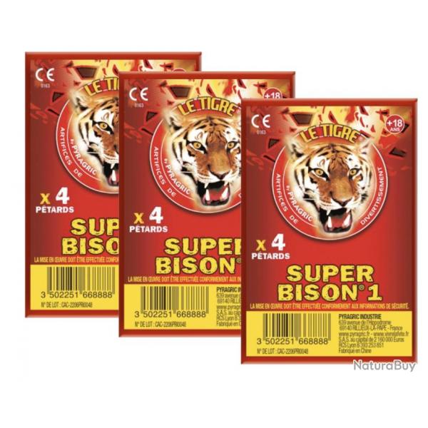 3X Paquet PETARD SUPER BISON1