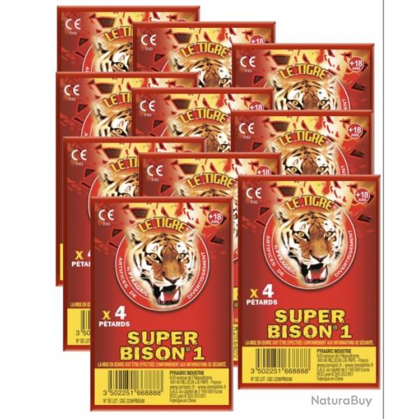 MEGA PROMO 10X Paquet PETARD SUPER BISON1