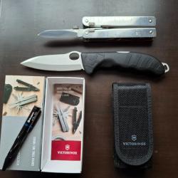 Lot Victorinox Swisstool MX + Victorinox Hunter Pro (offert: O'pen mini de Olight)