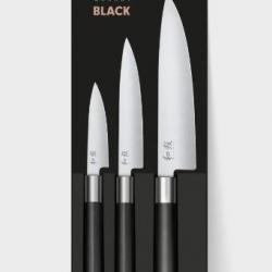 SET 3 COUTEAUX EMINCEURS KAI WASABI BLACK