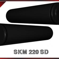 Silencieux pour 222/223 rem SKM 220 SD avec coupelles en acier et filetage 5/8X24