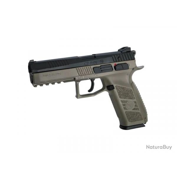 PISTOLET 6MM CZ P09 GAZ BLOWBACK TAN/NOIR