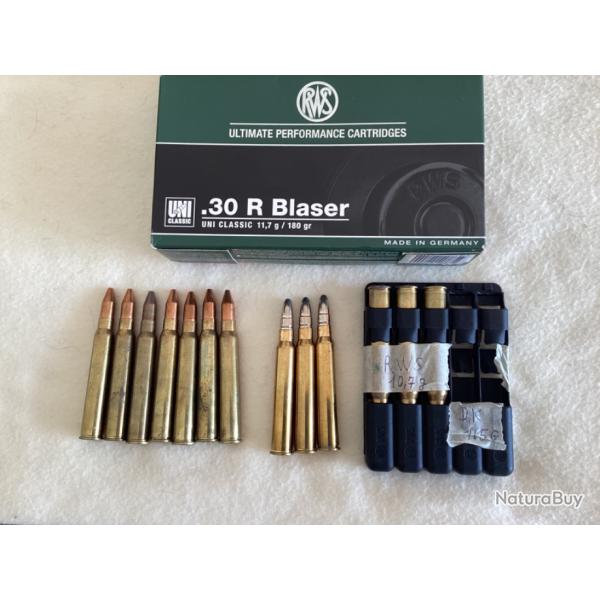 Vends 13 balles RWS 30r blaser