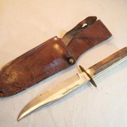 CHANTIER DE JEUNESSE Grand couteau + fourreau CHANTIER - Original Bowie Knife John B. RAND & Co