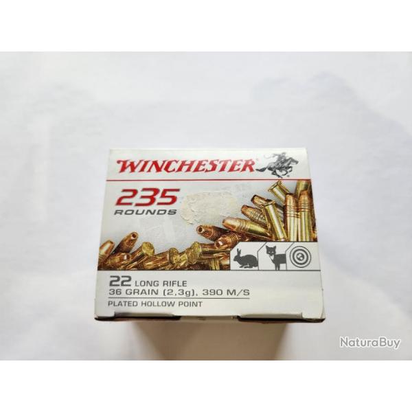 Boite de 235 cartouches 22LR winchester LHP