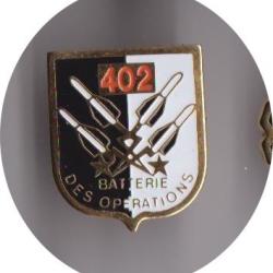 pin's militaire armée batterie 402 ref 1019bc